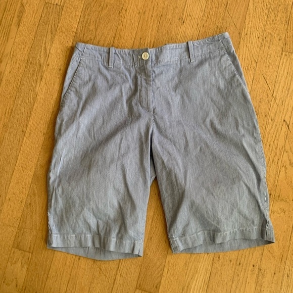Talbots Pants - Talbots Bermuda shorts seersucker women’s size 8 excellent condition